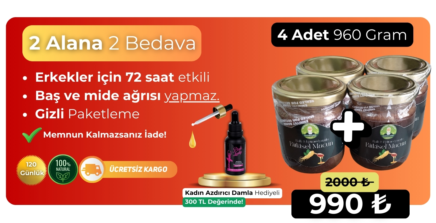 4 Adet Macun / 120 Gün Kullanımlık / 960 Gram