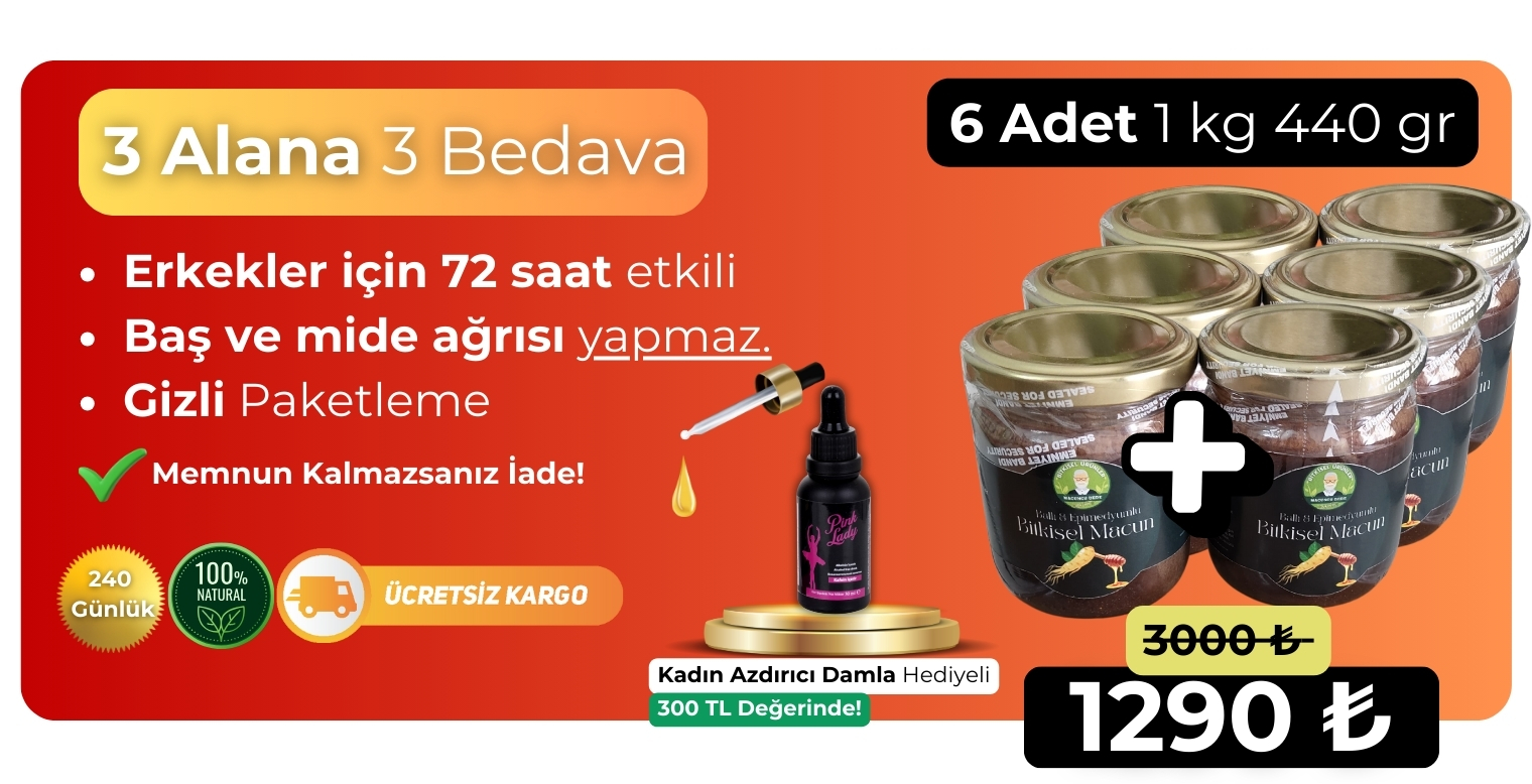 6 Adet Macun / 180 Gün Kullanımlık / 1 Kg 440 Gram